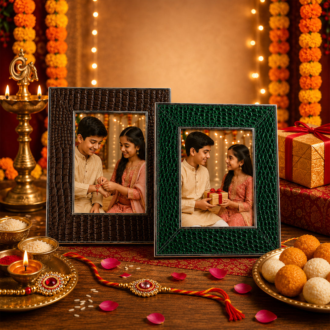 Croco Heritage - Photo Frame - Get your personalised photo printed - Rakhi Gift Set