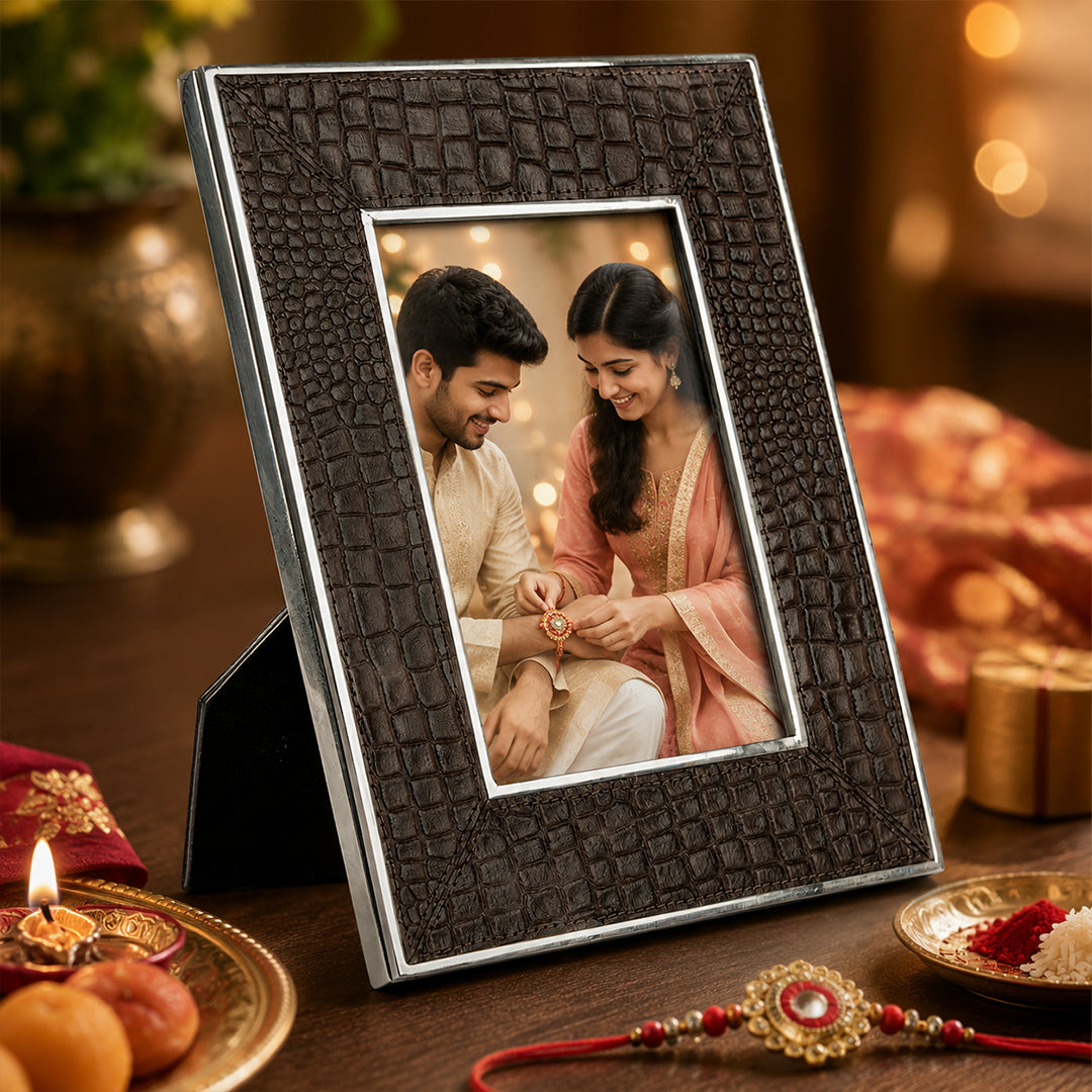 Croco Heritage - Photo Frame - Get your personalised photo printed - Rakhi Gift Set