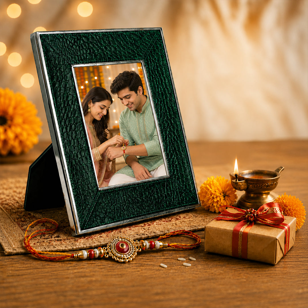 Emerald Croco Gallery - Photo Frame - Get your personalised photo printed - Rakhi Gift