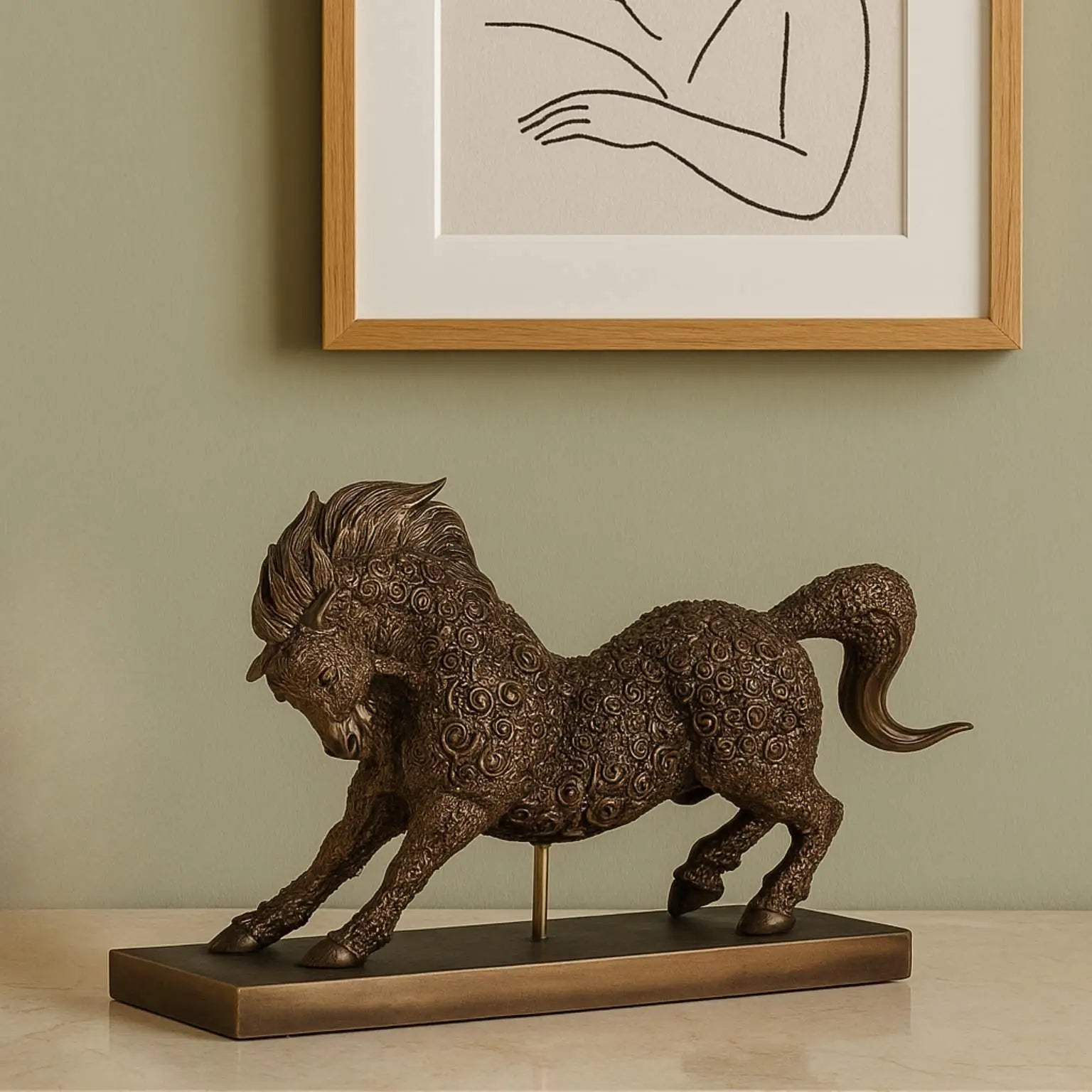 Ashwarath: The Herald of Light and Power- Sculpture - ACad Home