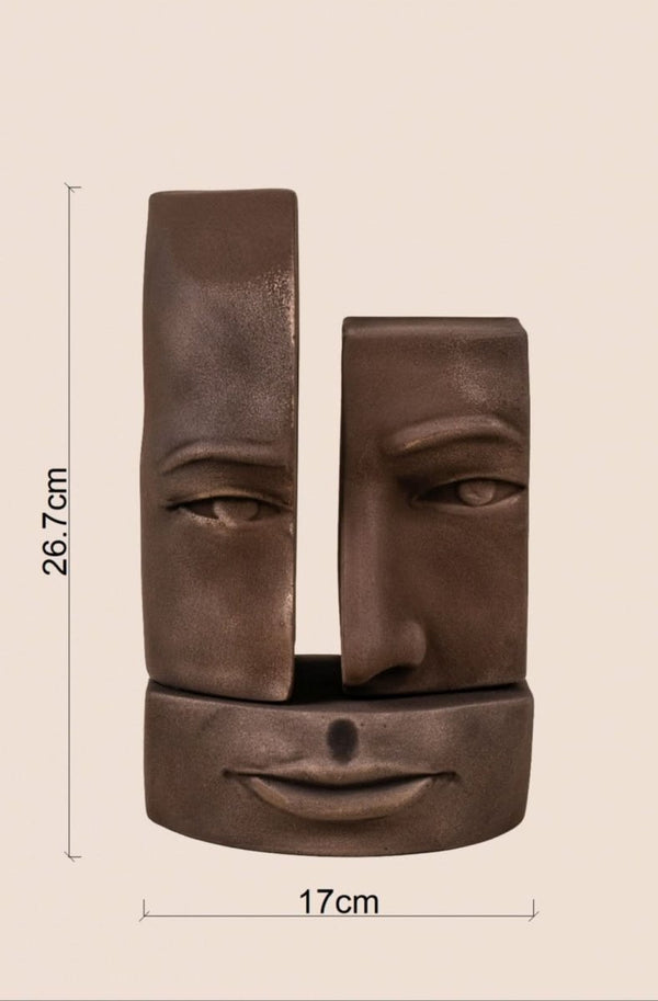 Fragmented Identity - Sculpture Bookend - ACad Home