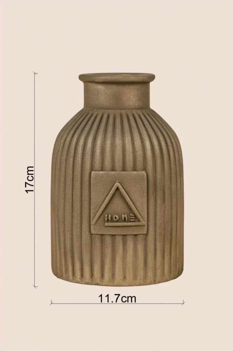 Tactile Vessel & Bare Form & Surprise Rakhi Gift (Set of Vase & Tray) - ACad Home