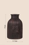 The Tactile Vessel & Etched Glow & Surprise Rakhi Gift (Set of Scented Candle & Vase) - ACad Home